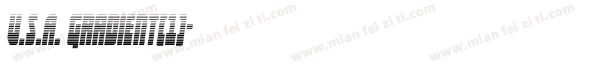 U.S.A. Gradient(1)字体转换